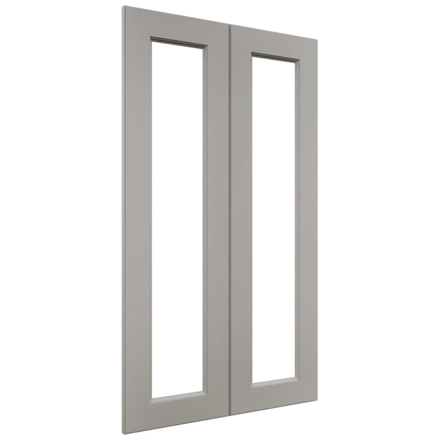 Fabuwood Fusion Nickel DS DFG2442 Wall Prepped Door, Front View