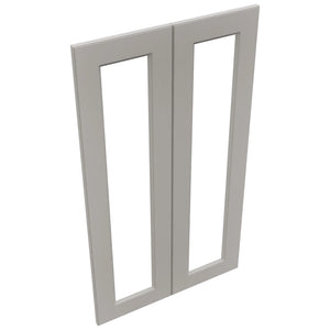 Fabuwood Fusion Nickel DS DFG2442 Wall Prepped Door, Top View