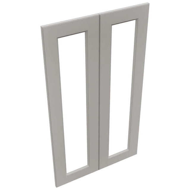 Fabuwood Fusion Nickel DS DFG2442 Wall Prepped Door, Top View