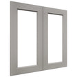 Fabuwood Fusion Nickel DS DFG3030 Wall Prepped Door, Front View