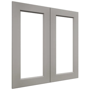 Fabuwood Fusion Nickel DS DFG3030 Wall Prepped Door, Front View