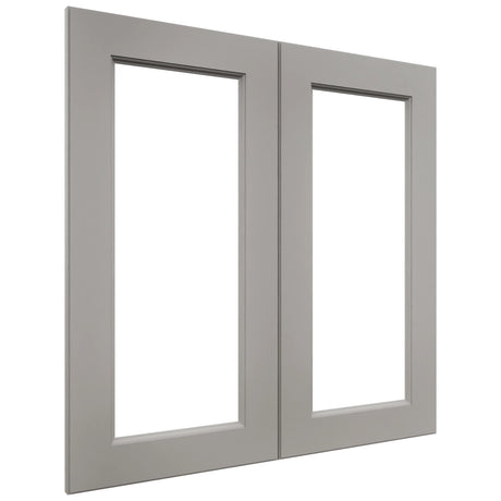 Fabuwood Fusion Nickel DS DFG3030 Wall Prepped Door, Front View