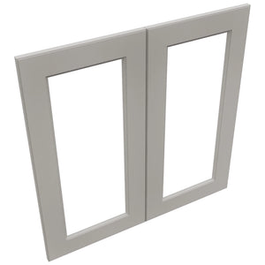 Fabuwood Fusion Nickel DS DFG3030 Wall Prepped Door, Top View