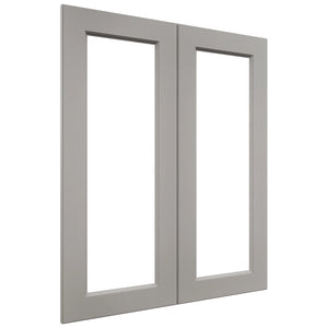 Fabuwood Fusion Nickel DS DFG3036 Wall Prepped Door, Front View