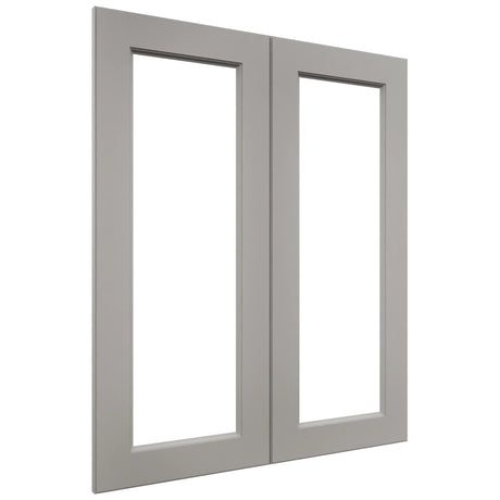 Fabuwood Fusion Nickel DS DFG3036 Wall Prepped Door, Front View