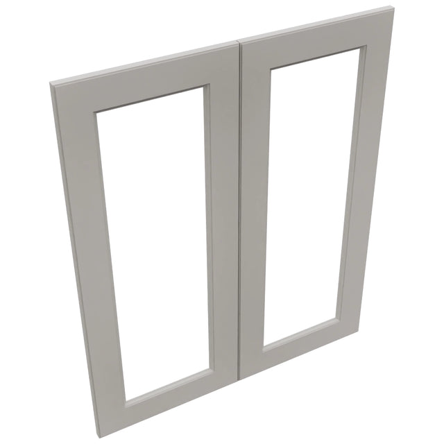Fabuwood Fusion Nickel DS DFG3036 Wall Prepped Door, Top View