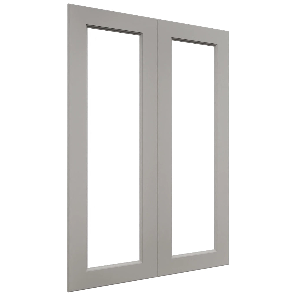 Fabuwood Fusion Nickel DS DFG3042 Wall Prepped Door, Front View