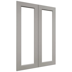 Fabuwood Fusion Nickel DS DFG3042 Wall Prepped Door, Front View