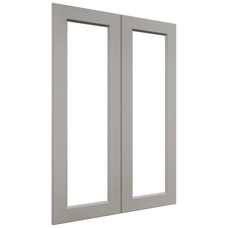 Fabuwood Fusion Nickel DS DFG3042 Wall Prepped Door, Front View