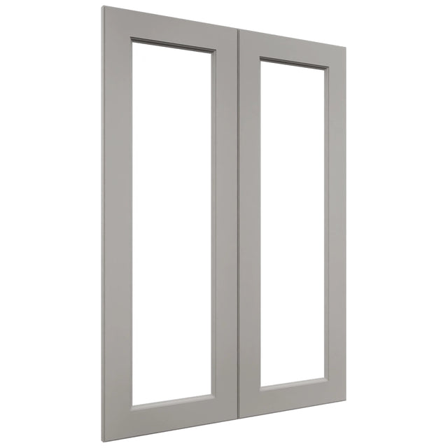 Fabuwood Fusion Nickel DS DFG3042 Wall Prepped Door, Front View