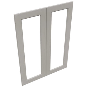 Fabuwood Fusion Nickel DS DFG3042 Wall Prepped Door, Top View