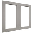 Fabuwood Fusion Nickel DS DFG3630 Wall Prepped Door, Front View