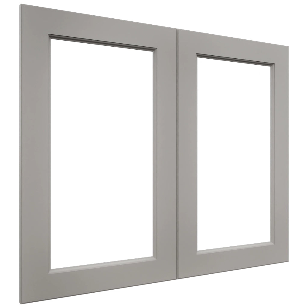 Fabuwood Fusion Nickel DS DFG3630 Wall Prepped Door, Front View