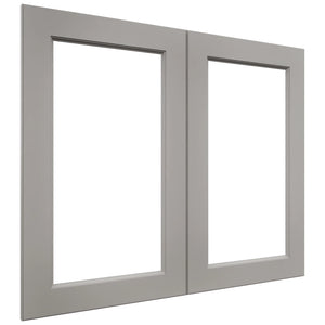Fabuwood Fusion Nickel DS DFG3630 Wall Prepped Door, Front View