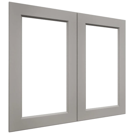 Fabuwood Fusion Nickel DS DFG3630 Wall Prepped Door, Front View