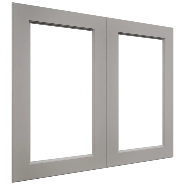 Fabuwood Fusion Nickel DS DFG3630 Wall Prepped Door, Front View
