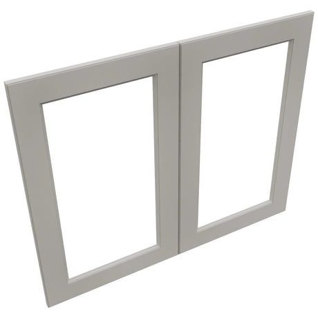 Fabuwood Fusion Nickel DS DFG3630 Wall Prepped Door, Top View