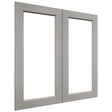 Fabuwood Fusion Nickel DS DFG3636 Wall Prepped Door, Front View