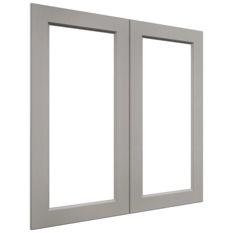 Fabuwood Fusion Nickel DS DFG3636 Wall Prepped Door, Front View