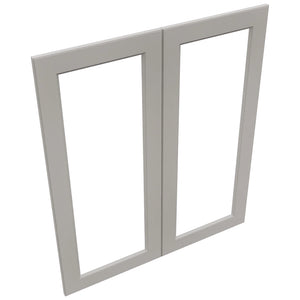 Fabuwood Fusion Nickel DS DFG3642 Wall Prepped Door, Top View