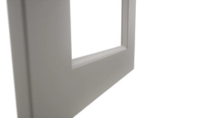 Fabuwood Fusion Nickel DS DFGD2442 Wall Prepped Door, Detail View