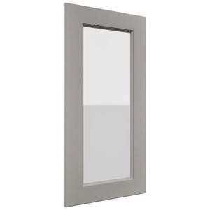 Fabuwood Fusion Nickel DS GDW1530 Wall Glass Door, Front View