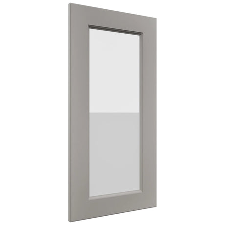 Fabuwood Fusion Nickel DS GDW1530 Wall Glass Door, Front View