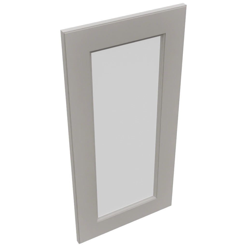 Fabuwood Fusion Nickel DS GDW1530 Wall Glass Door, Top View