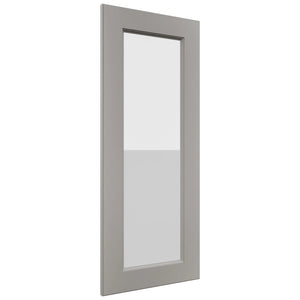 Fabuwood Fusion Nickel DS GDW1536 Wall Glass Door, Front View