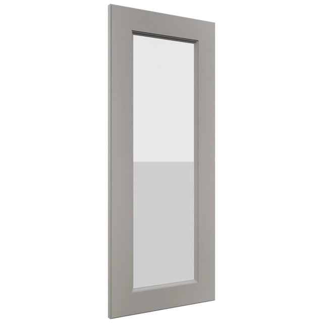 Fabuwood Fusion Nickel DS GDW1536 Wall Glass Door, Front View