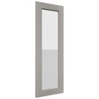 Fabuwood Fusion Nickel DS GDW1542 Wall Glass Door, Front View