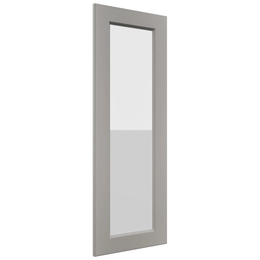 Fabuwood Fusion Nickel DS GDW1542 Wall Glass Door, Front View