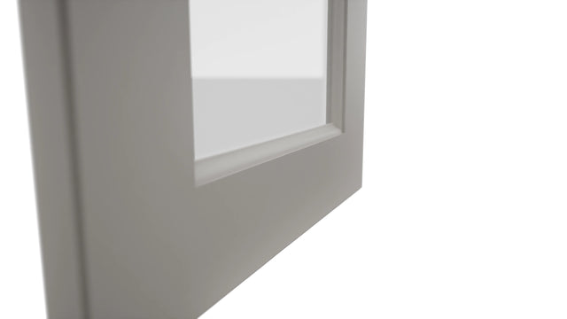 Fabuwood Fusion Nickel DS GDW1542 Wall Glass Door, Detail View