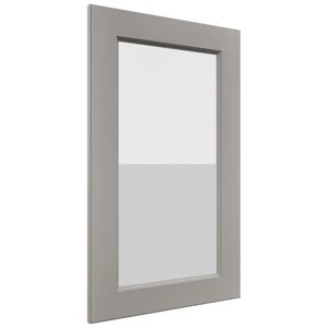 Fabuwood Fusion Nickel DS GDW1830 Wall Glass Door, Front View