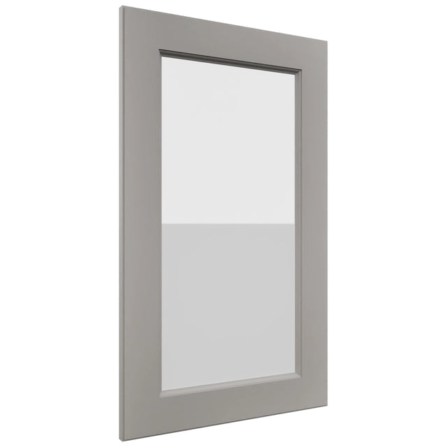 Fabuwood Fusion Nickel DS GDW1830 Wall Glass Door, Front View