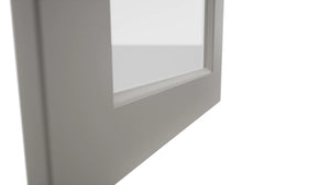 Fabuwood Fusion Nickel DS GDW1830 Wall Glass Door, Detail View