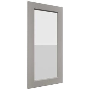 Fabuwood Fusion Nickel DS GDW1836 Wall Glass Door, Front View