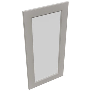 Fabuwood Fusion Nickel DS GDW1836 Wall Glass Door, Top View