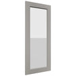 Fabuwood Fusion Nickel DS GDW1842 Wall Glass Door, Front View