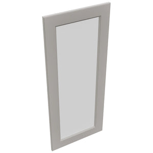 Fabuwood Fusion Nickel DS GDW1842 Wall Glass Door, Top View