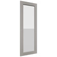 Fabuwood Fusion Nickel DS GDWD1860 Wall Glass Door, Front View