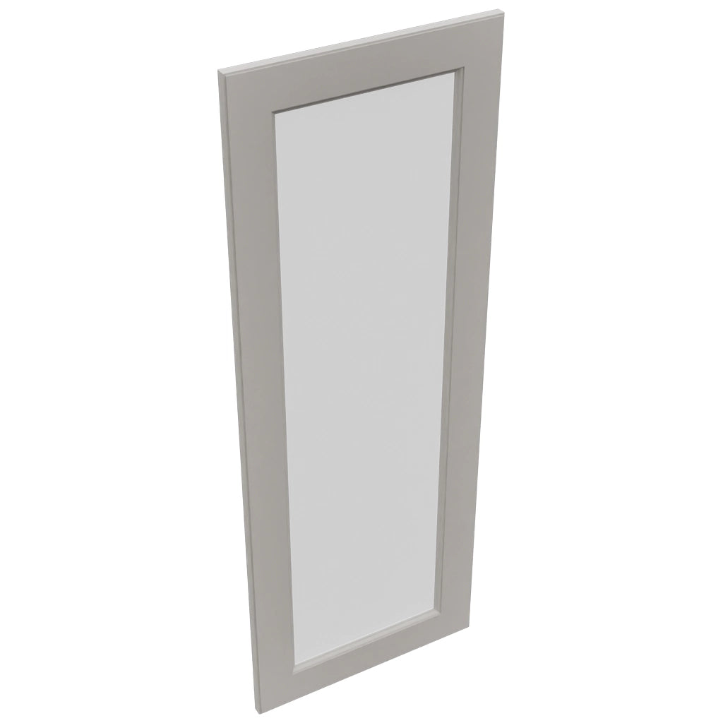 Fabuwood Fusion Nickel DS GDWD1860 Wall Glass Door, Top View