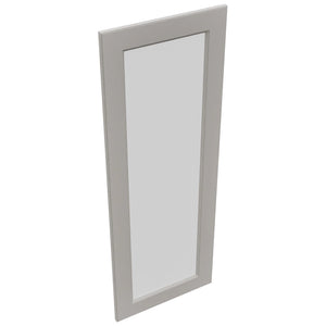 Fabuwood Fusion Nickel DS GDWD1860 Wall Glass Door, Top View