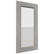 Fabuwood Fusion Nickel DS GDWDC2430 Wall Glass Door, Front View