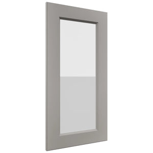 Fabuwood Fusion Nickel DS GDWDC2430 Wall Glass Door, Front View