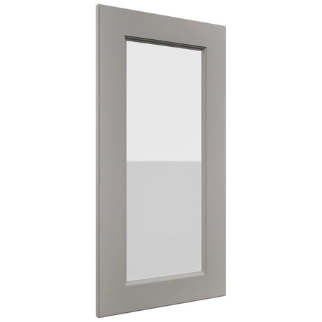 Fabuwood Fusion Nickel DS GDWDC2430 Wall Glass Door, Front View