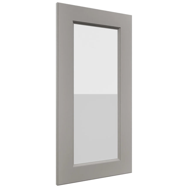 Fabuwood Fusion Nickel DS GDWDC2430 Wall Glass Door, Front View