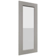 Fabuwood Fusion Nickel DS GDWDC2436 Wall Glass Door, Front View