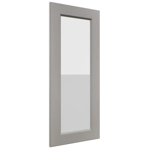 Fabuwood Fusion Nickel DS GDWDC2436 Wall Glass Door, Front View