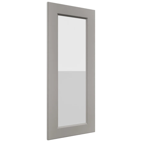 Fabuwood Fusion Nickel DS GDWDC2436 Wall Glass Door, Front View